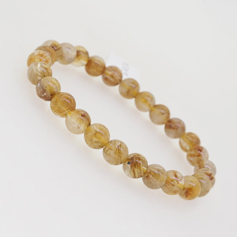 Golden Rutilated Quartz 7mm - Gaea | Crystal Jewelry & Gemstones (Manila, Philippines)