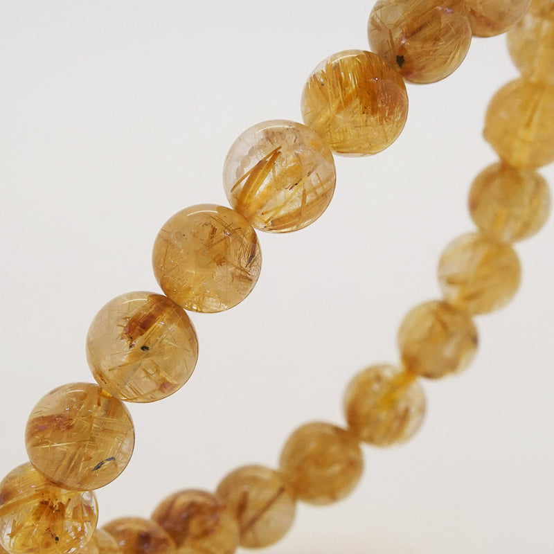 AA-Grade Golden Rutilated Quartz 8.5mm - Gaea | Crystal Jewelry & Gemstones (Manila, Philippines)