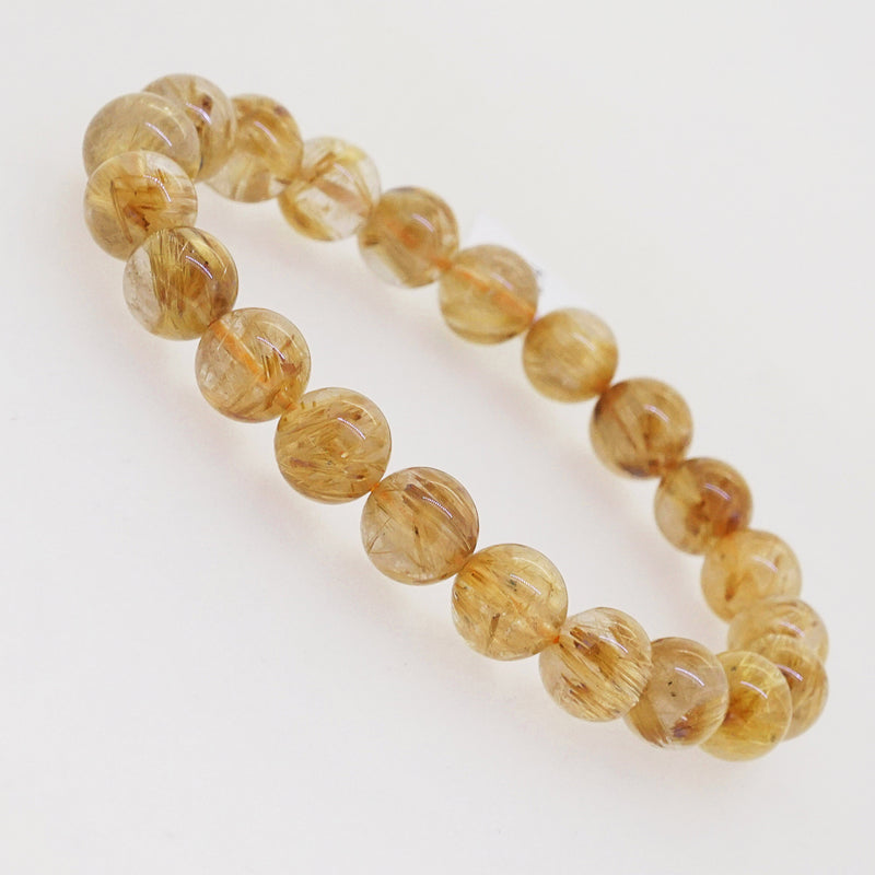 AA-Grade Golden Rutilated Quartz 9mm - Gaea | Crystal Jewelry & Gemstones (Manila, Philippines)