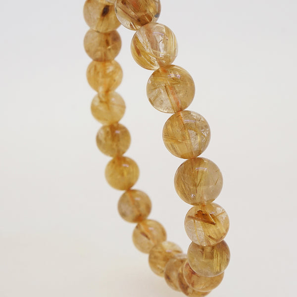 AA-Grade Golden Rutilated Quartz 9mm - Gaea | Crystal Jewelry & Gemstones (Manila, Philippines)