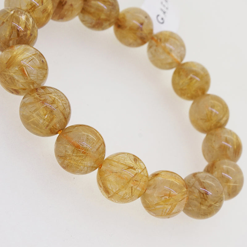 AA-Grade Golden Rutilated Quartz 13mm - Gaea | Crystal Jewelry & Gemstones (Manila, Philippines)