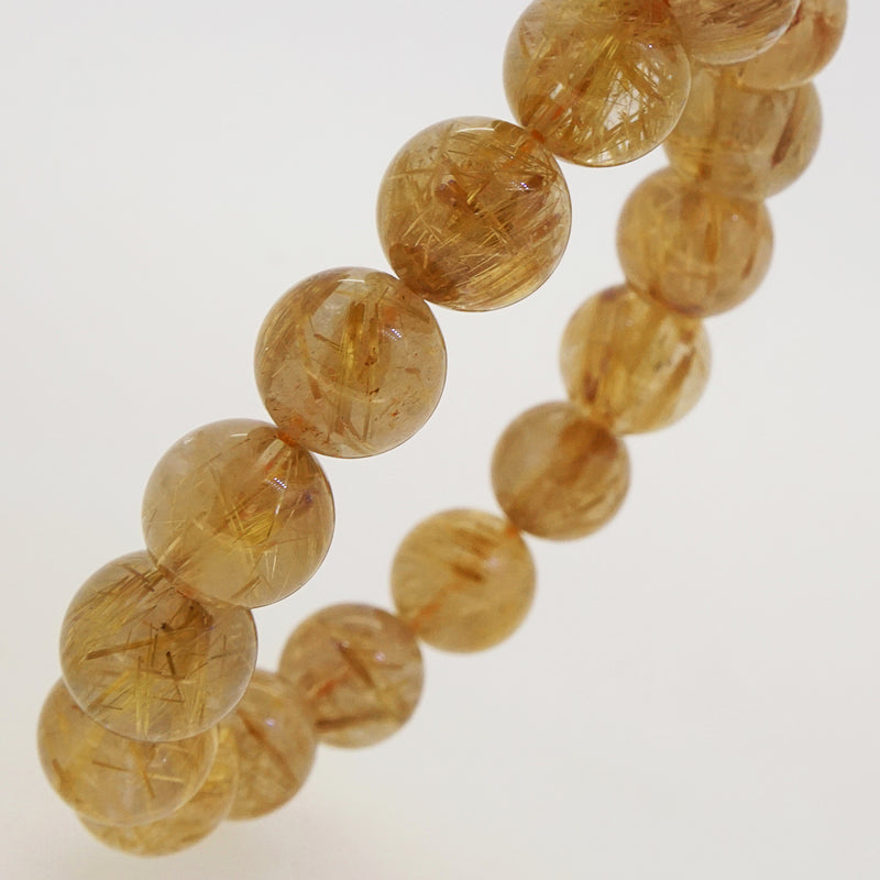 AA-Grade Golden Rutilated Quartz 13mm - Gaea | Crystal Jewelry & Gemstones (Manila, Philippines)