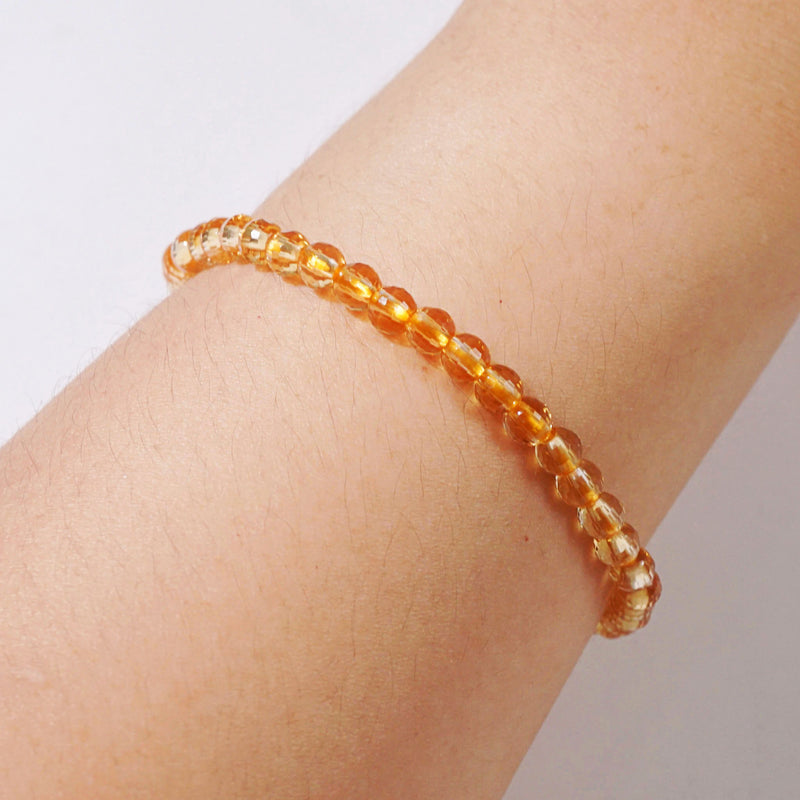 A-Grade Citrine Faceted 4mm - GAEA