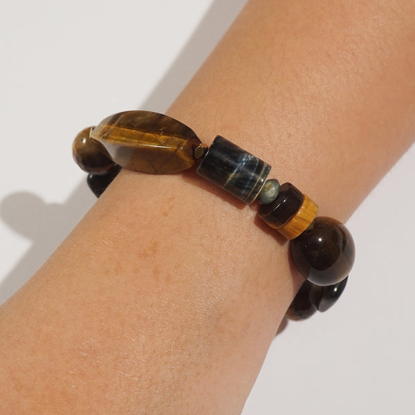 Tiger Eye, Eagle Eye, and Hematite Mixed Gemstones - Gaea