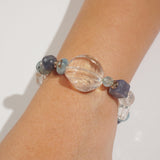 Clear Quartz, Aquamarine, and Iolite Mixed Gemstones - Gaea