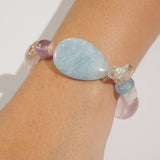 Aquamarine, Rose Quartz, and Amethyst Mixed Gemstones - Gaea