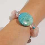 African Blue Opal, Morganite, and Turquoise Mixed Gemstones - Gaea