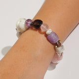 Rose Quartz, Amethyst, Dendritic Agate Mixed Gemstones - Gaea