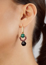 Malachite 10mm, Garnet, and Black Spinel - Gaea | Crystal Jewelry & Gemstones (Manila, Philippines)