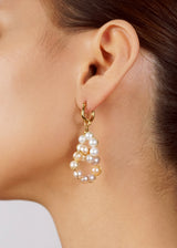 Japanese Freshwater Pearl Double Hoop - Gaea | Crystal Jewelry & Gemstones (Manila, Philippines)