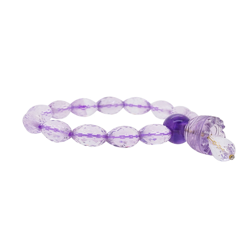 A-Grade Lavender Amethyst with Bell Charm - Gaea | Crystal Jewelry & Gemstones (Manila, Philippines)