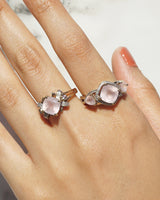 A-Grade Two Tone Triple Rose Quartz - Gaea