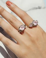 A-Grade Two Tone Triple Rose Quartz - Gaea