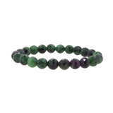 Ruby Zoisite Faceted 8mm - Gaea