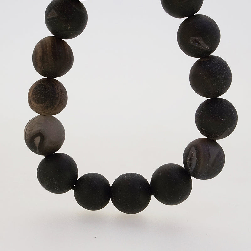 Matte Black Agate Drusy 12mm - Gaea | Crystal Jewelry & Gemstones (Manila, Philippines)