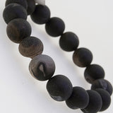 Matte Black Agate Drusy 12mm - Gaea | Crystal Jewelry & Gemstones (Manila, Philippines)