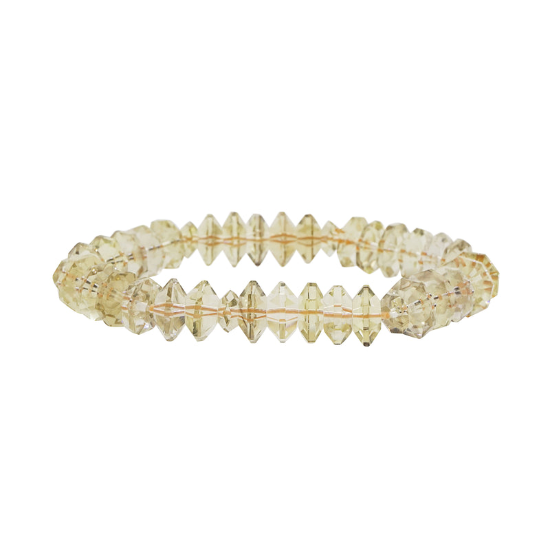 A-Grade Lemon Quartz Faceted Rondelle (M) - Gaea | Crystal Jewelry & Gemstones (Manila, Philippines)