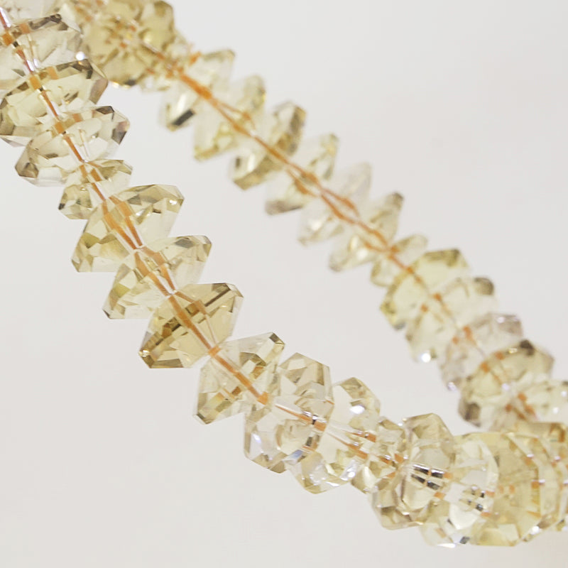 A-Grade Lemon Quartz Faceted Rondelle (M) - Gaea | Crystal Jewelry & Gemstones (Manila, Philippines)