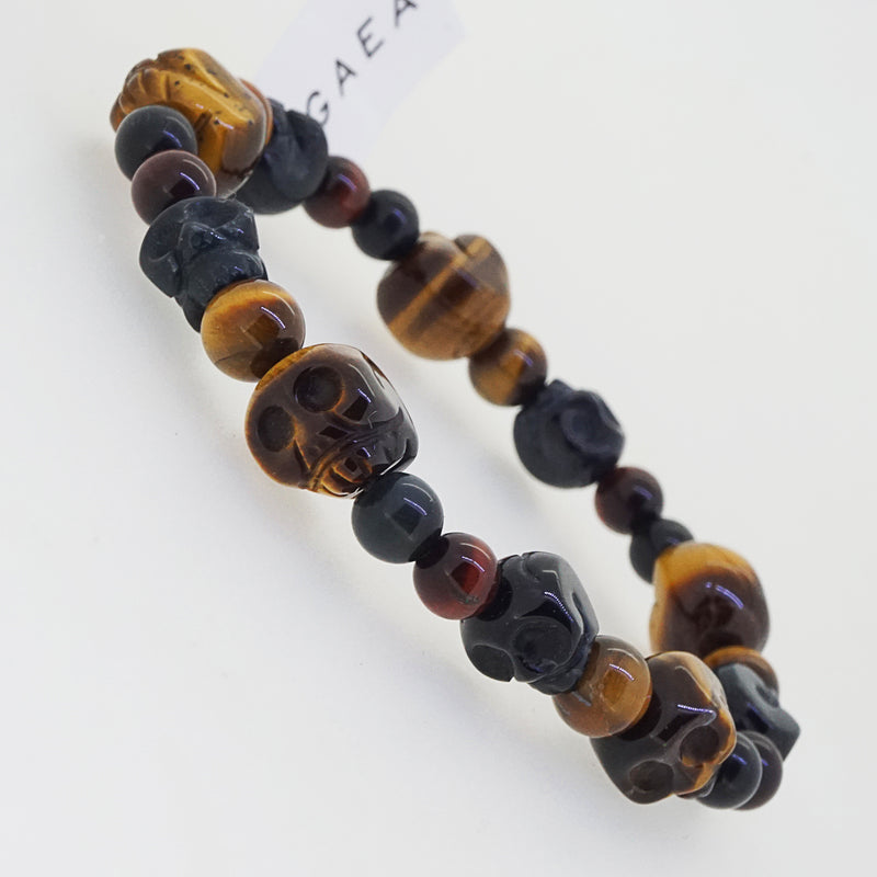 Carved Tricolor Tiger Eye (6-10mm) - Gaea | Crystal Jewelry & Gemstones (Manila, Philippines)