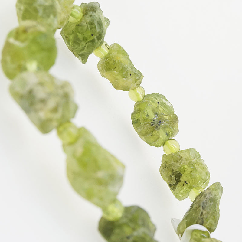 Peridot Raw with Polished 4mm - Gaea | Crystal Jewelry & Gemstones (Manila, Philippines)