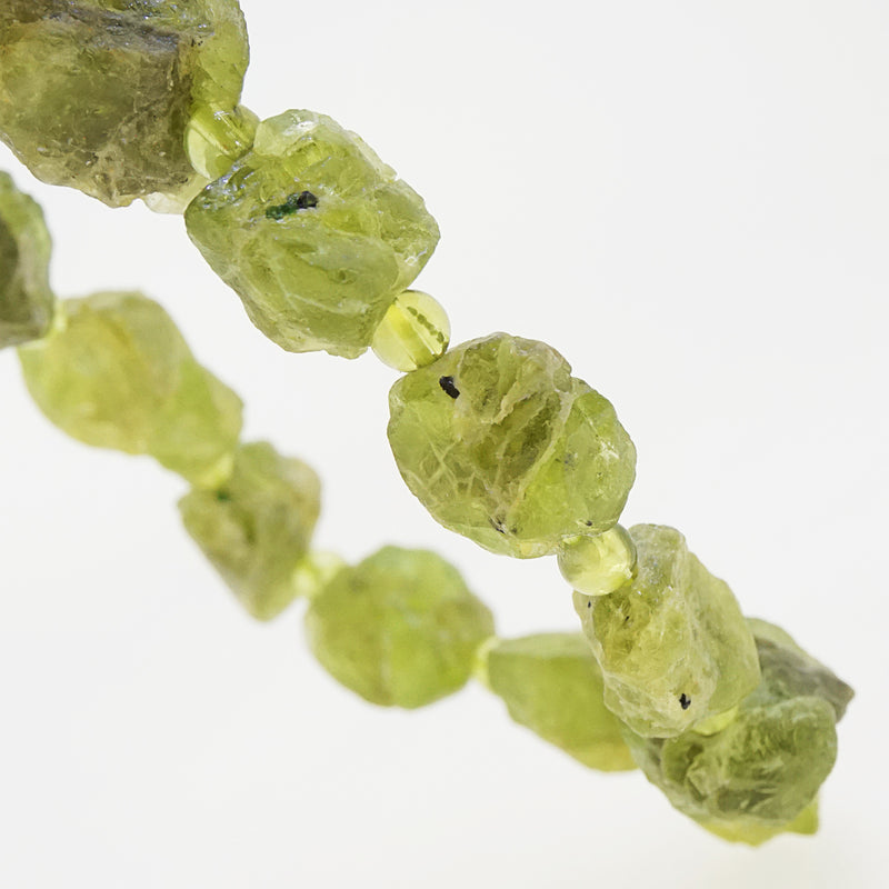 Peridot Raw with Polished 4mm - Gaea | Crystal Jewelry & Gemstones (Manila, Philippines)