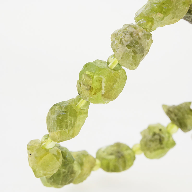 Peridot Raw with Polished 4mm - Gaea | Crystal Jewelry & Gemstones (Manila, Philippines)