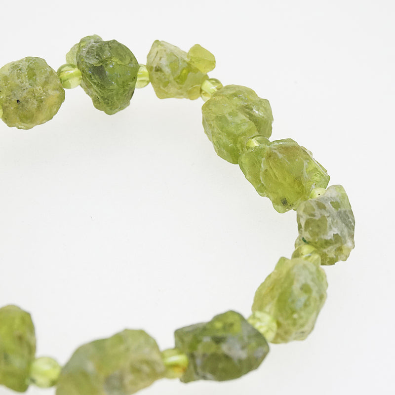 Peridot Raw with Polished 4mm - Gaea | Crystal Jewelry & Gemstones (Manila, Philippines)