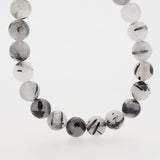 Black Tourmalinated Quartz 8mm - Gaea | Crystal Jewelry & Gemstones (Manila, Philippines)