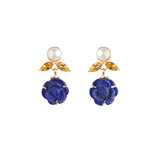 Lapis Lazuli Florette, Freshwater Pearl, Citrine - Gaea | Crystal Jewelry & Gemstones (Manila, Philippines)