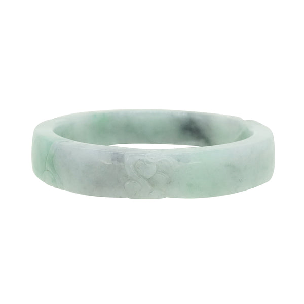 A-Grade Burma Jade Carved Bangle - Gaea | Crystal Jewelry & Gemstones (Manila, Philippines)