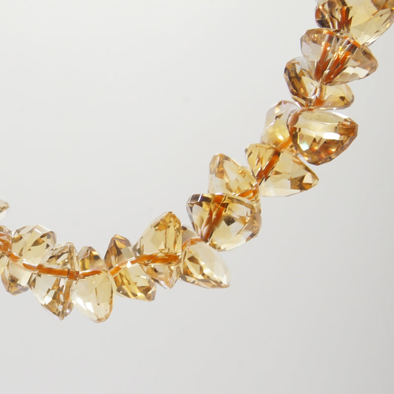 Gem-Grade Citrine Faceted Ovals Briolette (M) - Gaea | Crystal Jewelry & Gemstones (Manila, Philippines)