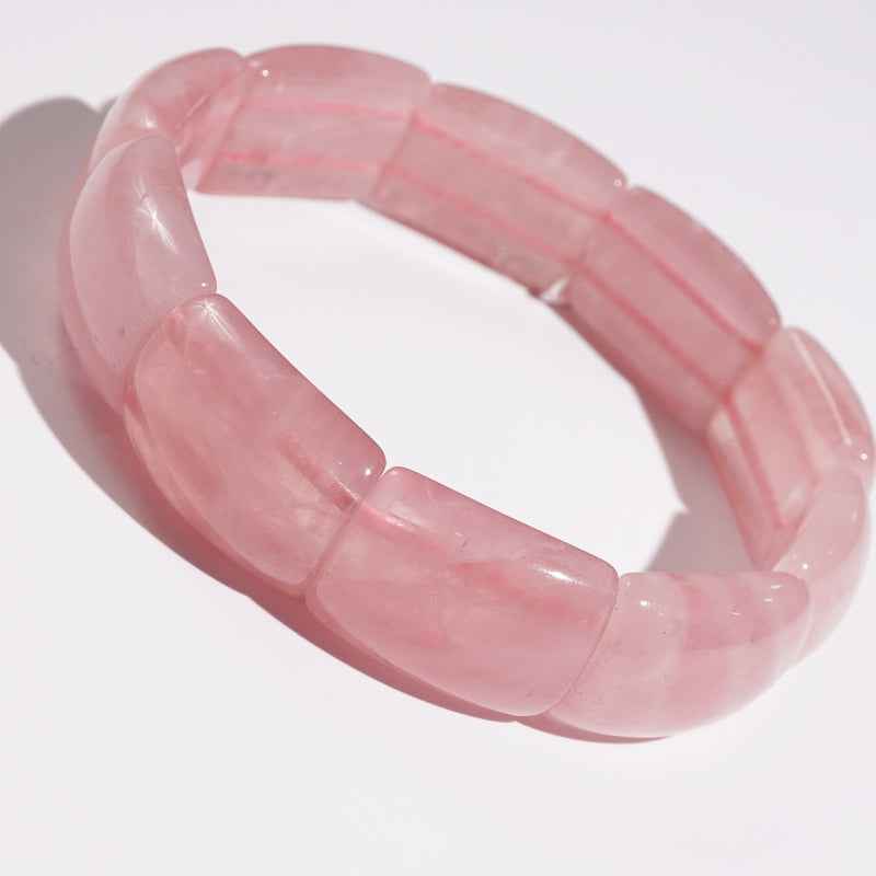 Madagascar Rose Quartz Bangle - Gaea