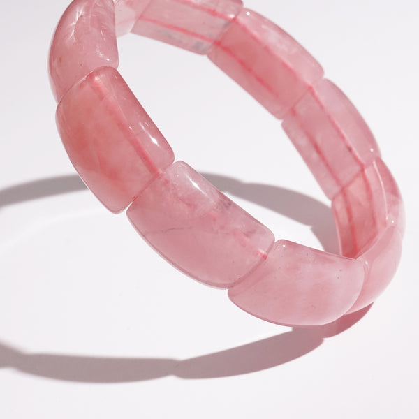 Madagascar Rose Quartz Bangle - Gaea