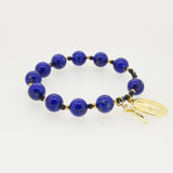 Lapis Lazuli and Black Tourmaline Rosary Bracelet 10mm - Gaea | Crystal Jewelry & Gemstones (Manila, Philippines)