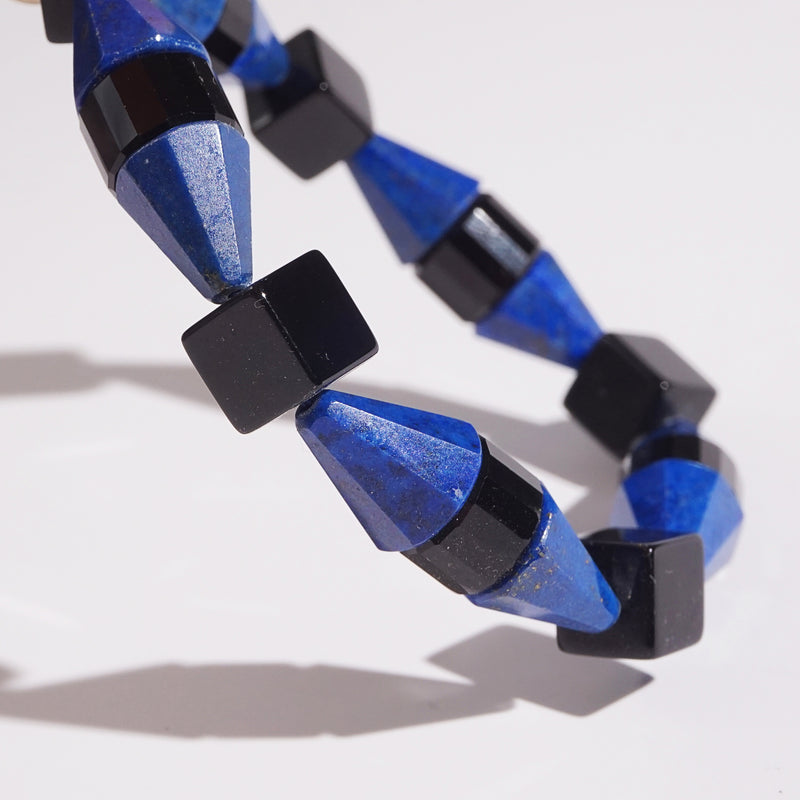 Black Onyx and Lapis Lazuli Cones - Gaea