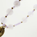 Rainbow Moonstone and Lavender Amethyst Rosary Bracelet 10mm - Gaea | Crystal Jewelry & Gemstones (Manila, Philippines)