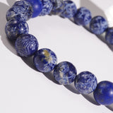 Carved Lapis Lazuli 8mm - Gaea