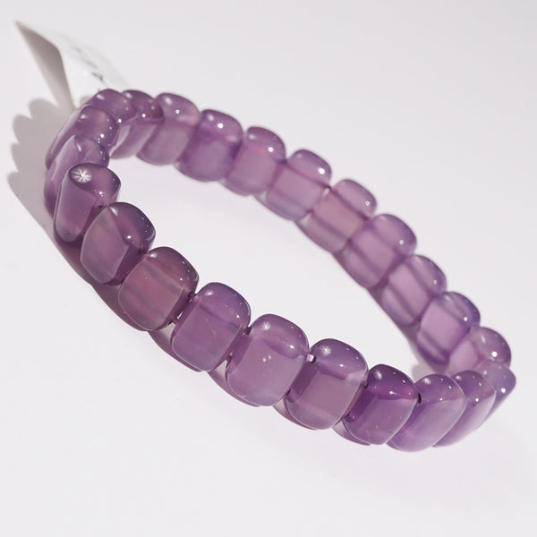 A-Grade Purple Chalcedony Bangle (S) - Gaea