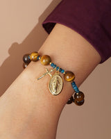 Tiger Eye and Madagascar Apatite Rosary Bracelet 10mm - Gaea | Crystal Jewelry & Gemstones (Manila, Philippines)