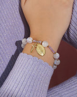 Rainbow Moonstone and Lavender Amethyst Rosary Bracelet 10mm - Gaea | Crystal Jewelry & Gemstones (Manila, Philippines)