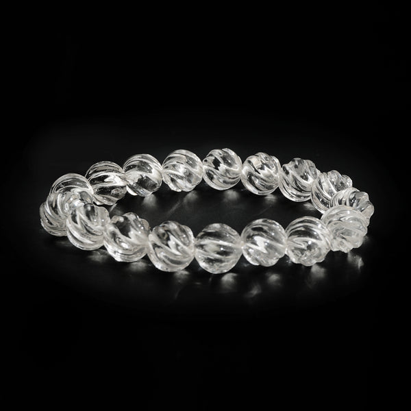 Clear Quartz Carved 12mm - Gaea