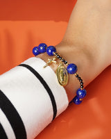 Lapis Lazuli and Black Tourmaline Rosary Bracelet 10mm - Gaea | Crystal Jewelry & Gemstones (Manila, Philippines)