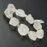 Raw Matte Clear Quartz with Matte Labradorite 6mm - Gaea