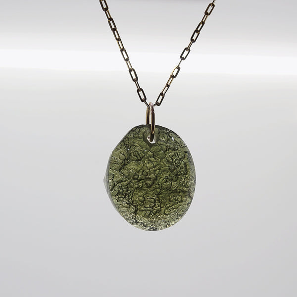 Moldavite Cabochon (L) - Gaea | Crystal Jewelry & Gemstones (Manila, Philippines)