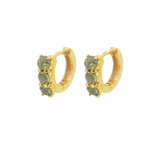 Peridot Mini Hoop - Gaea | Crystal Jewelry & Gemstones (Manila, Philippines)