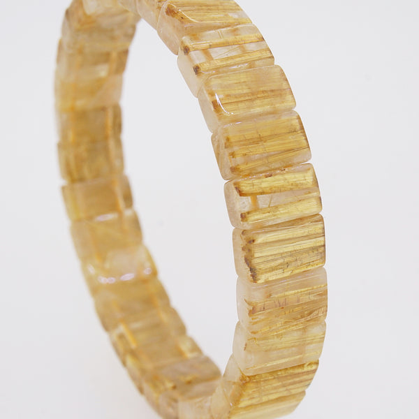 AA-Grade Golden Rutilated Quartz Bangle - Gaea | Crystal Jewelry & Gemstones (Manila, Philippines)