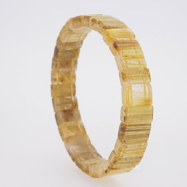 AA-Grade Golden Rutilated Quartz Bangle - Gaea | Crystal Jewelry & Gemstones (Manila, Philippines)