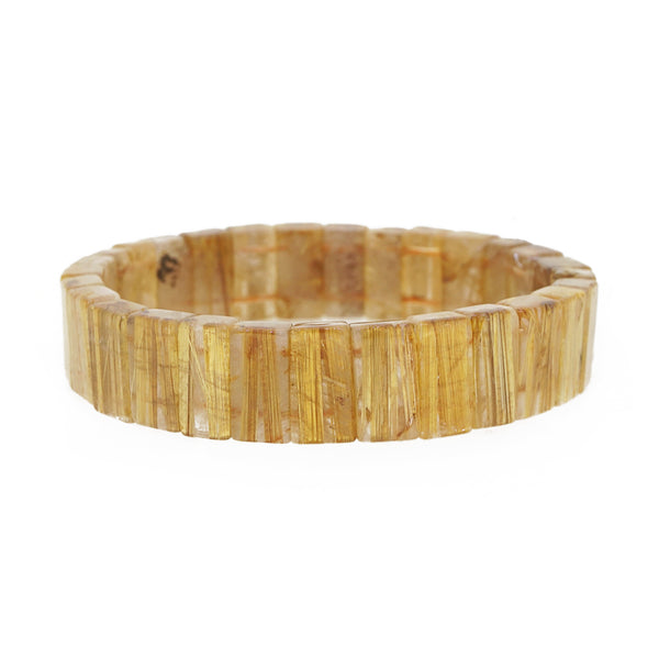 AA-Grade Golden Rutilated Quartz Bangle - Gaea | Crystal Jewelry & Gemstones (Manila, Philippines)