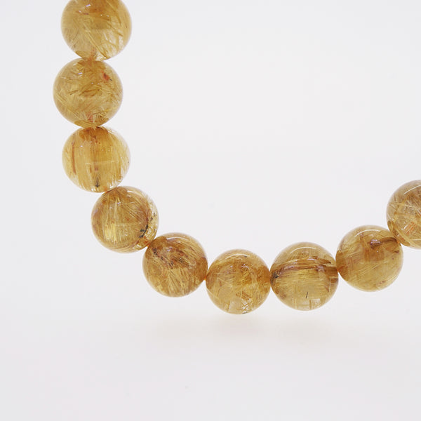 AA-Grade Golden Rutilated Quartz 10mm - Gaea | Crystal Jewelry & Gemstones (Manila, Philippines)