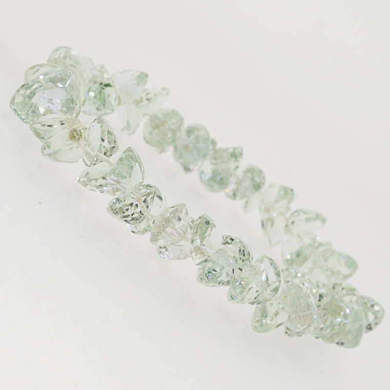 Gem-Grade Prasiolite Faceted Heart Briolette - Gaea | Crystal Jewelry & Gemstones (Manila, Philippines)